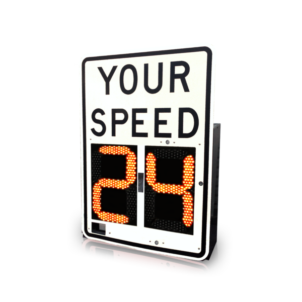 VCalm®L Lightweight Speed Feedback Radar Sign (White)