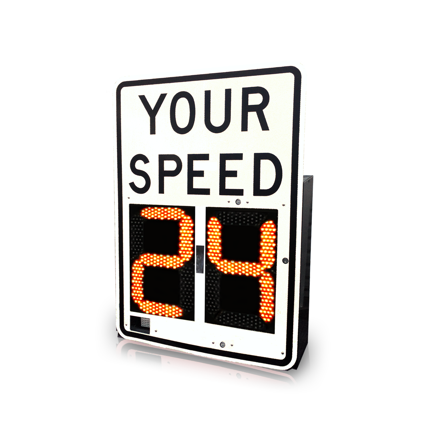 VCalm®L Lightweight Speed Feedback Radar Sign (White)