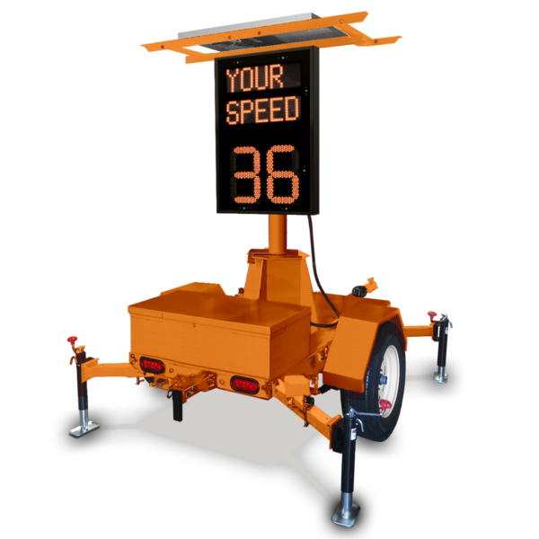 VCalm®TM-VMS Medium Trailer with VCalm®VMS Variable Message Sign (Orange)