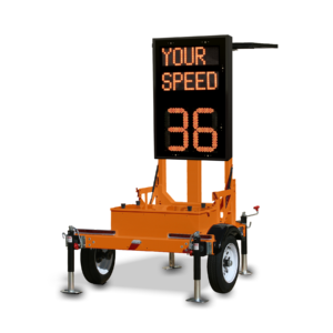 VCalm®TS-VMS Small Trailer with VCalm®VMS Variable Message Sign (Orange)