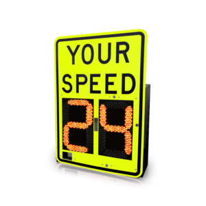 VCalm®L Lightweight Speed Feedback Radar Sign (Yellow-Green)