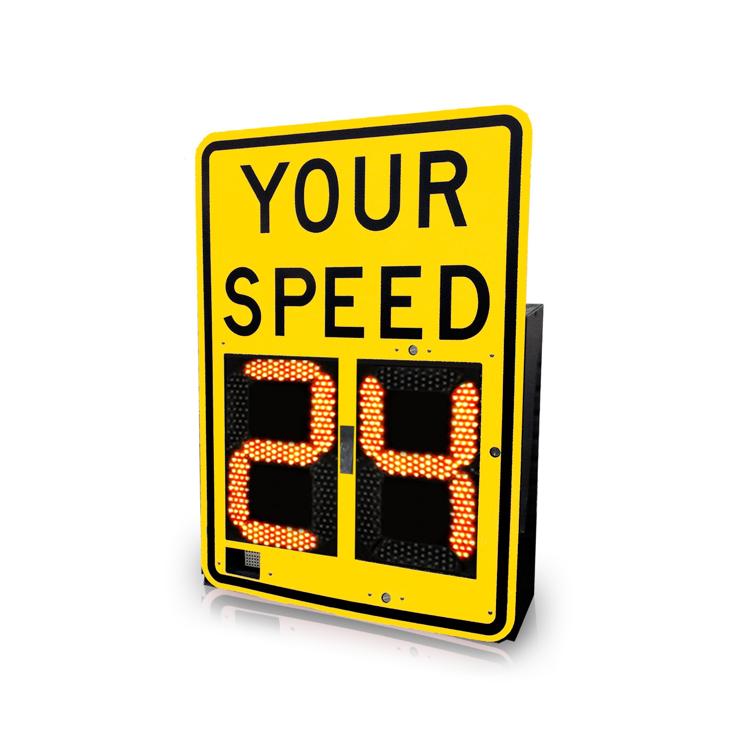 VCalm®L Lightweight Speed Feedback Radar Sign (Yellow)